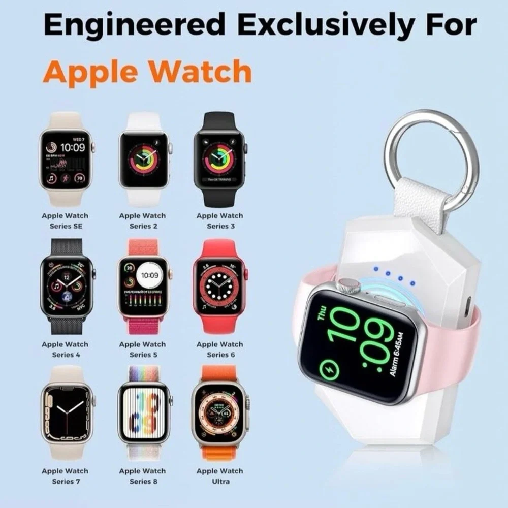 Portable Apple Watch Charger Keychain